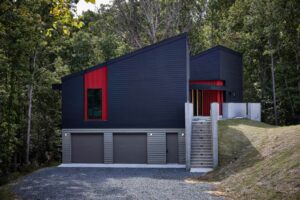 Garage and side of home.