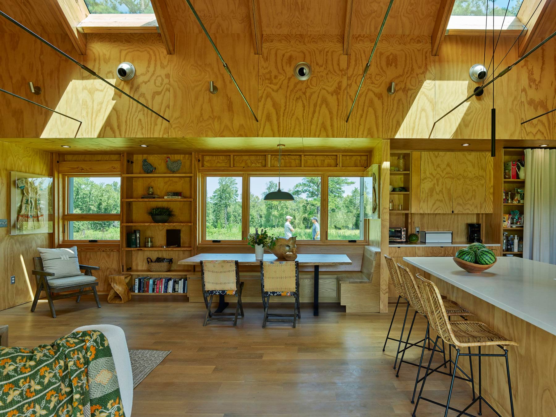 Interior, dining table.