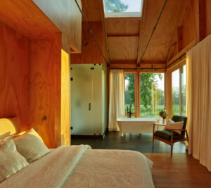 Interior bedroom and bathroom areas.